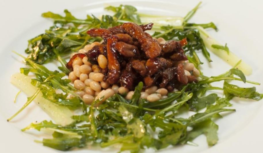 Рецепт курицы в чайно-соевом соусе с белой фасолью