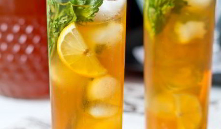 Рецепт ледяного чая с имбирем, лимоном и мятой