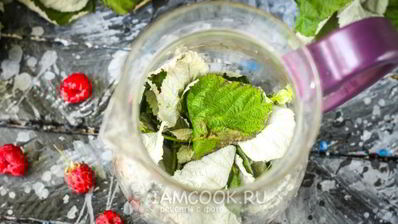 малиновый чай