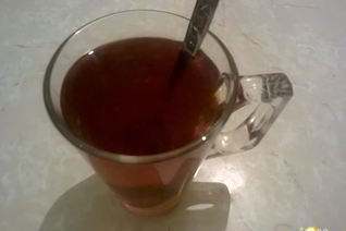 Мятный чай с малиной