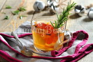 Согревающий чай с грейпфрутом и розмарином