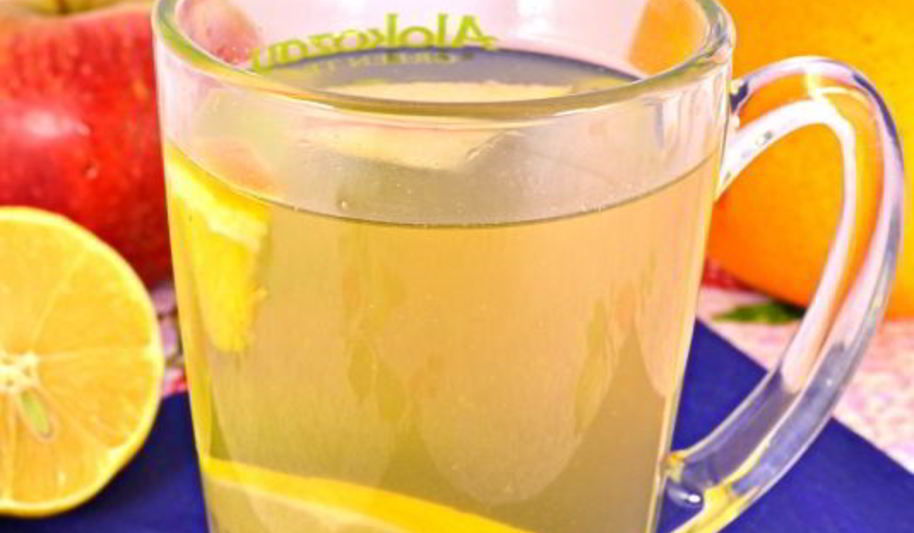 Рецепт яблочно-цитрусового чай с мятой