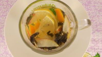 яблочно-цитрусовый чай с мятой