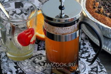 Яблочный чай с апельсином