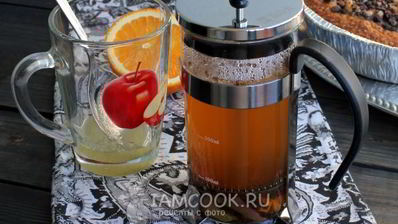 яблочный чай с апельсином
