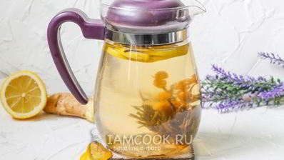 зеленый чай с имбирем и лимоном