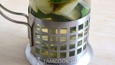 зеленый чай с яблоком, мятой и ромашкой