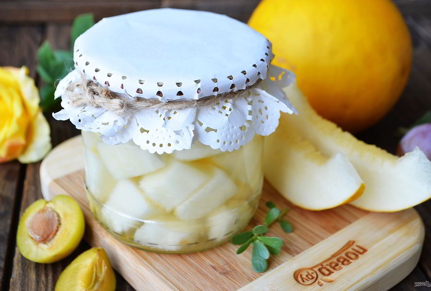 Дыня в сиропе без стерилизации