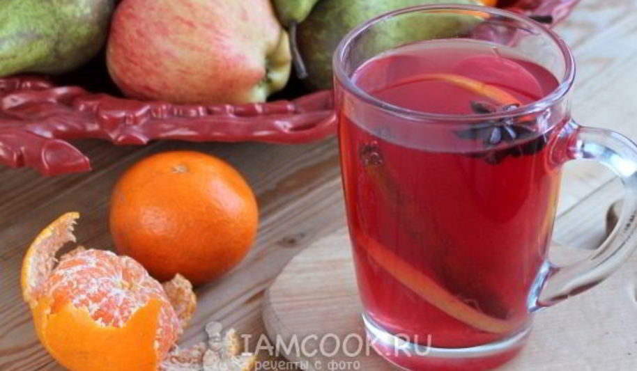Рецепт глинтвейна безалкогольного из сока