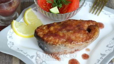 кета в ароматном соусе глинтвейн