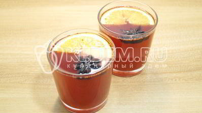 клюквенный безалкогольный глинтвейн