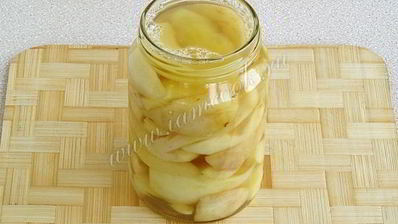 груши дольками в медовом сиропе