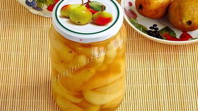 груши дольками в медовом сиропе