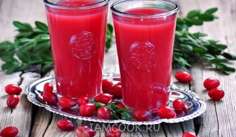 Рецепт киселя из кизила