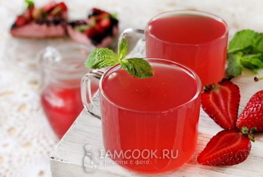 Кисель из клубники