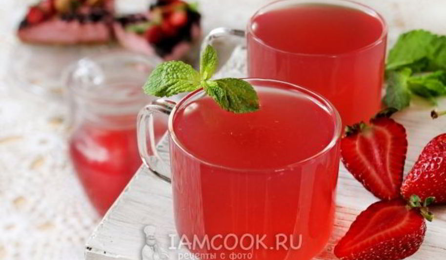Рецепт киселя из клубники