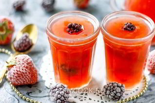 Кисель из крахмала и компота