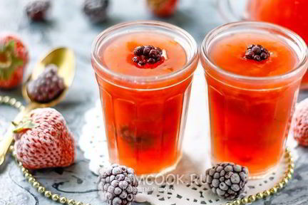 Кисель из крахмала и компота