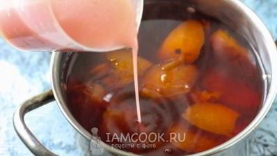 кисель из крахмала и компота