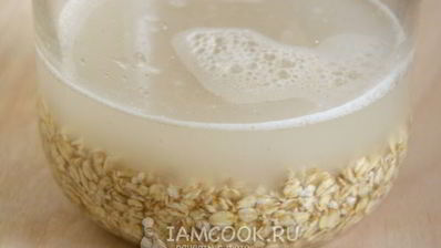 кисель из овсяных хлопьев с липовым медом