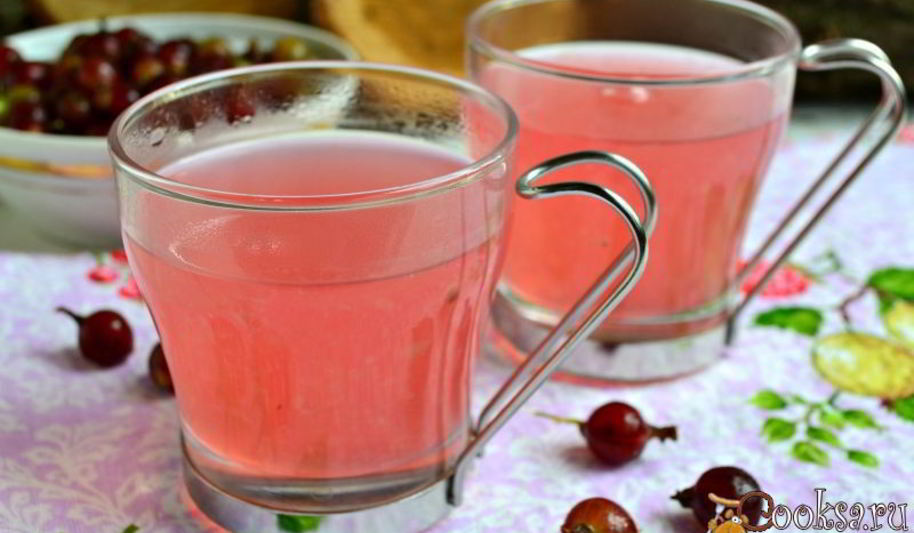 Рецепт киселя из розового крыжовника