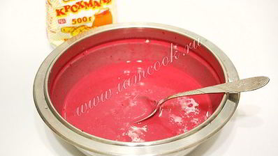 кисель из замороженных ягод