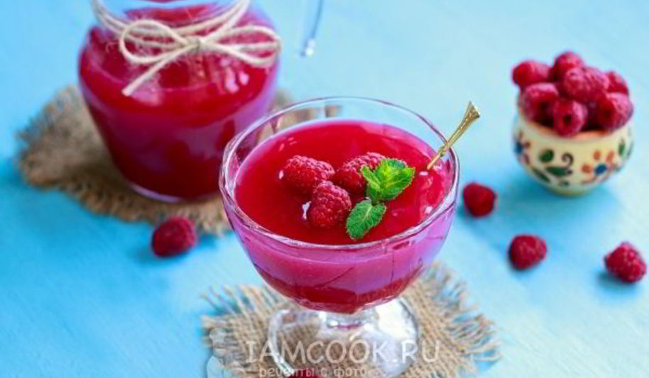 Рецепт малинового киселя