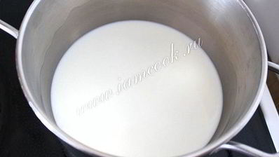 молочный кисель с изюмом