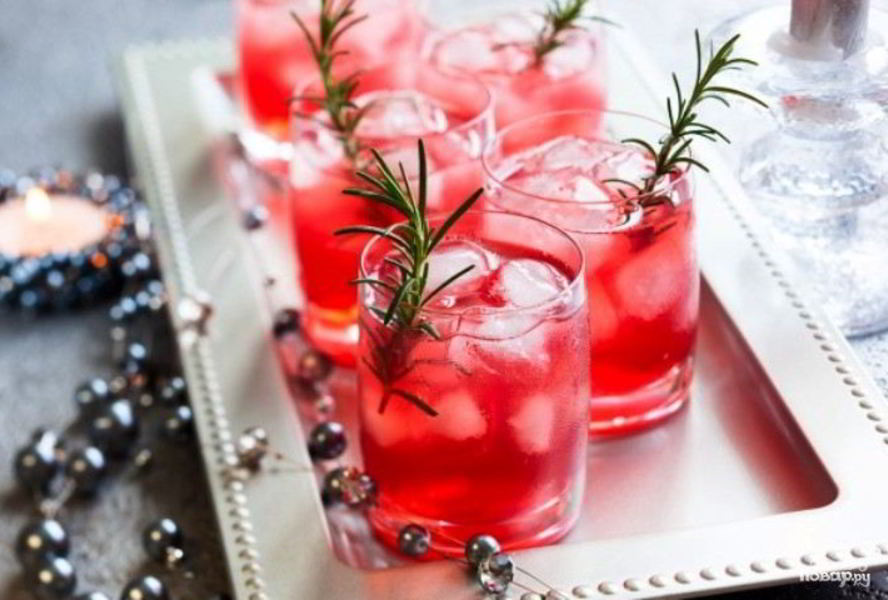 Клюквенный коктейль с апельсином