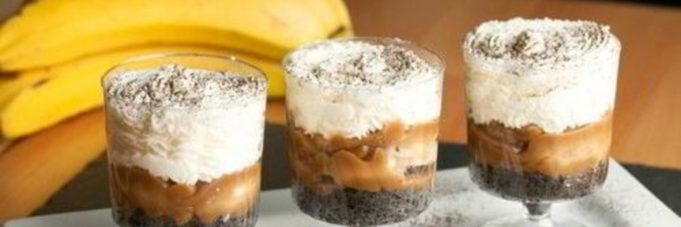 Банановый трайфл с черным кофе