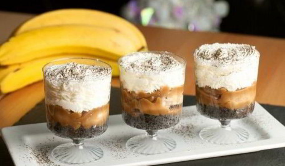 Рецепт бананового трайфла с черным кофе