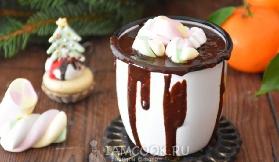 Рецепт горячего шоколада с кофе