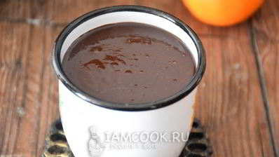 горячий шоколад с кофе