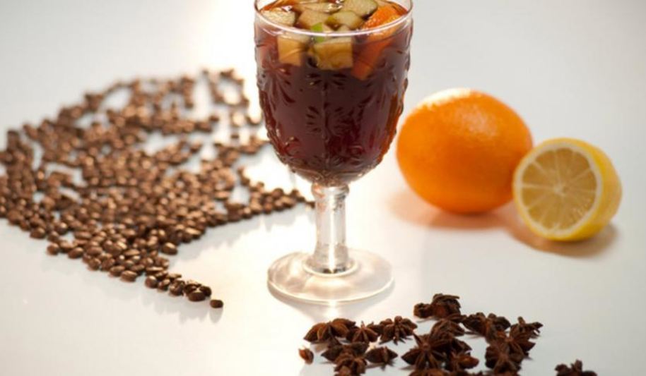 Рецепт кофе с безалкогольным глинтвейном