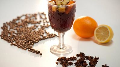 кофе с безалкогольным глинтвейном