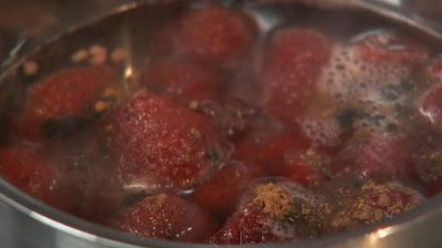 кофе с клубникой