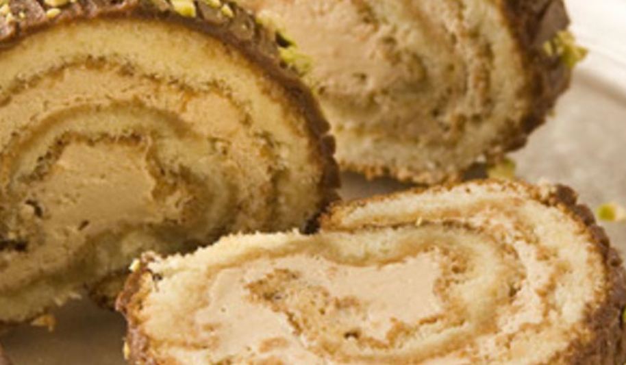 Рецепт рождественского полена с кофе