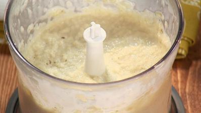 сибас в молоке с кофейным соусом капучино