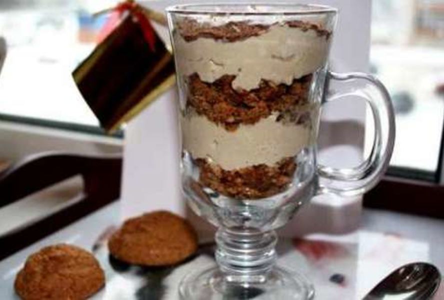 Творожное капучино с шоколадом