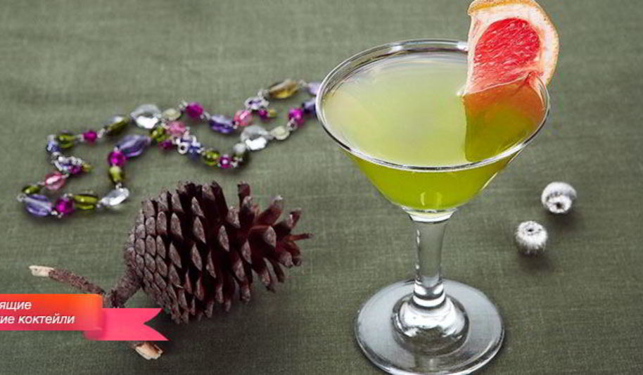 Рецепт коктейля с грейпфрутом на дынном ликере
