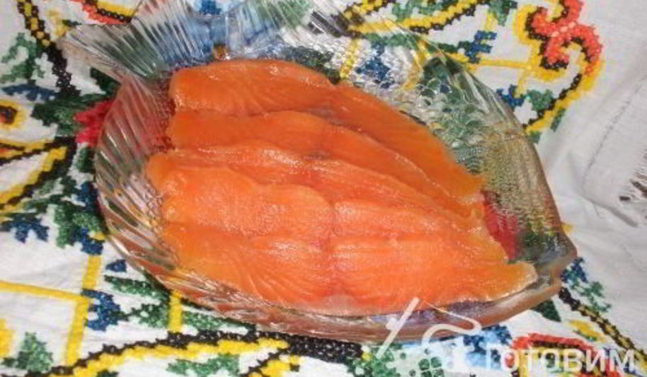 Рецепт малосольных форель с водкой