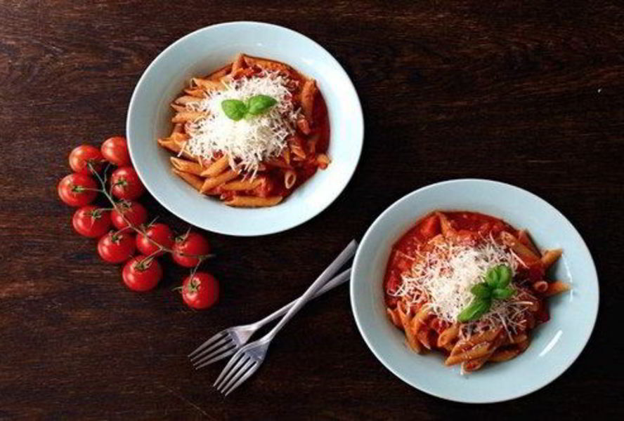 Пенне с водкой и пармезаном