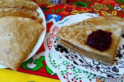 Заварные блинчики с водкой