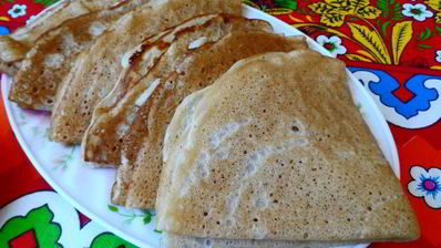 заварные блинчики с водкой