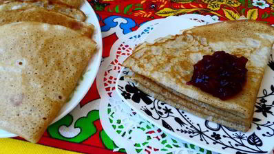 заварные блинчики с водкой