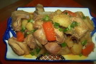 Курица в соевом соусе с кленовым сиропом