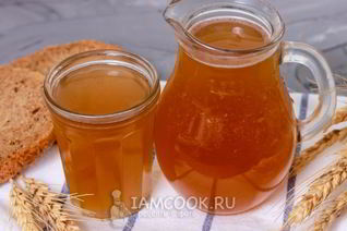 Домашний хлебный квас с дрожжами