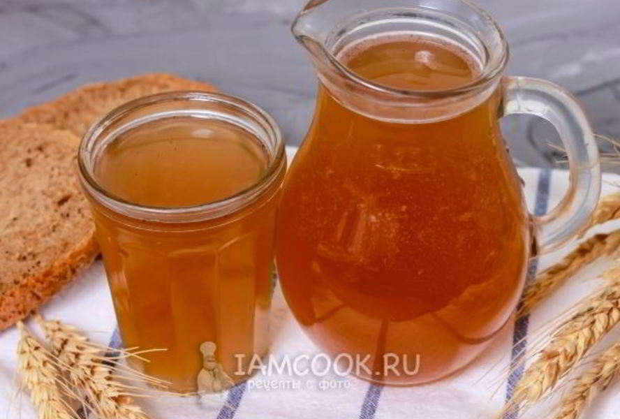 Домашний хлебный квас с дрожжами