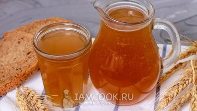 домашний хлебный квас с дрожжами