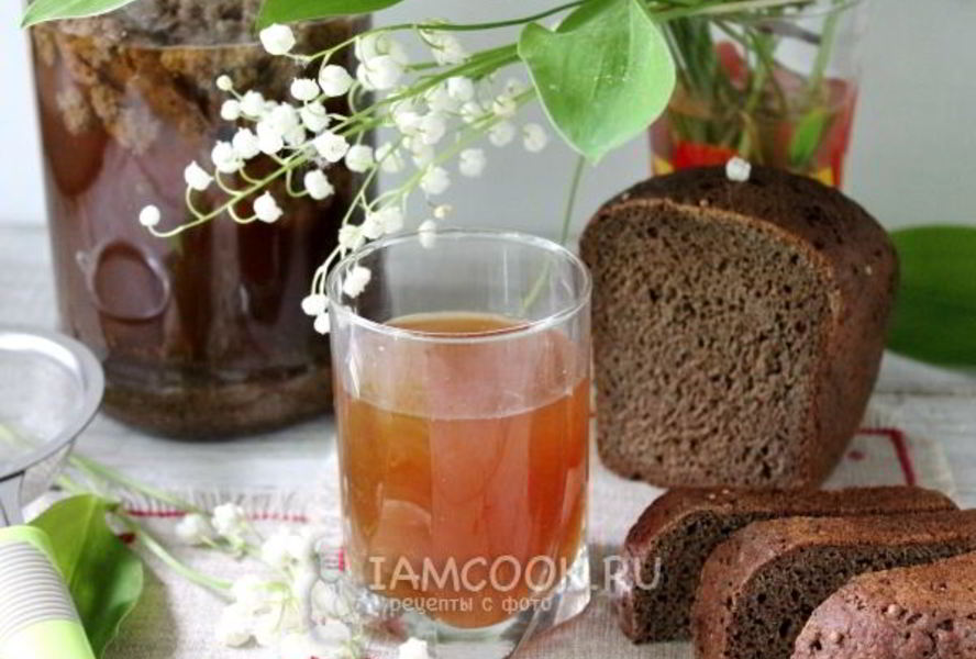 Домашний квас из бородинского хлеба
